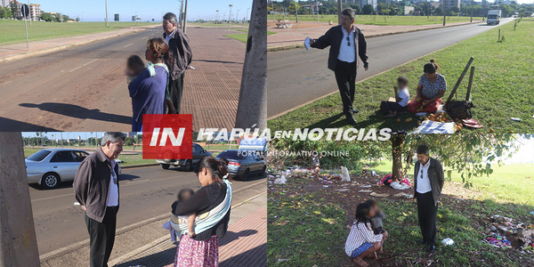 VERIFICACIÓN DE FAMILIAS INDÍGENAS EN SITUACIÓN DE CALLE, POR PARTE DE LA SECRETARÍA DEPARTAMENTAL DEL ÁMBITO - Itapúa Noticias