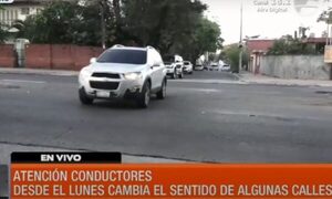 ¡Atención conductores! Desde el lunes cambia el sentido de algunas calles | Telefuturo
