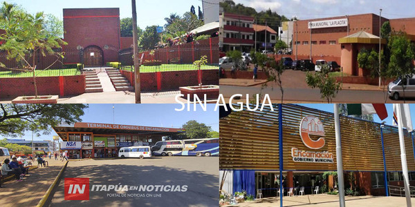 POR DEUDA DE 13.000 MILLONES CORTARON EL AGUA A LA MUNICIPALIDAD DE ENCARNACIÓN - Itapúa Noticias