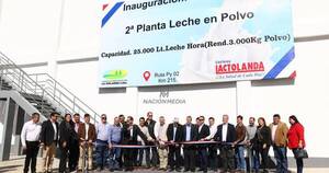 La Nación / Lactolanda inaugura nueva planta de procesamiento y aumenta producción de leche en polvo