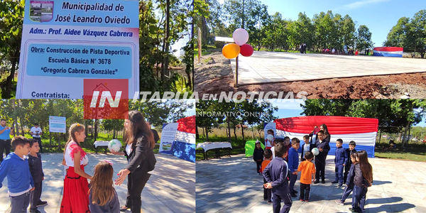 INAUGURARON OBRAS EN ESCUELA DE JOSÉ LEANDRO OVIEDO - Itapúa Noticias