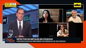 Video:Detector de metales en colegios  - Mesa de Periodistas - ABC Color