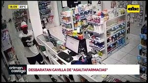 Video: Desbaratan gavilla de ‘’asaltafarmacias’' - Crimen y castigo - ABC Color