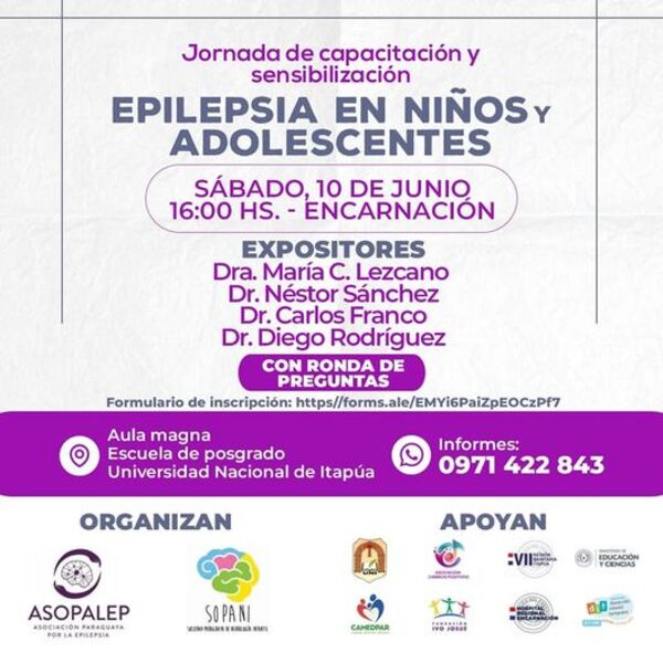 INVITAN A JORNADA DE SENSIBILIZACIÓN SOBRE LA EPILEPSIA EN ENCARNACIÓN