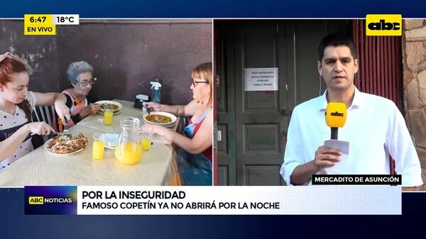 Video: Famoso copetín ya no abrirá por las noches - ABC Noticias - ABC Color