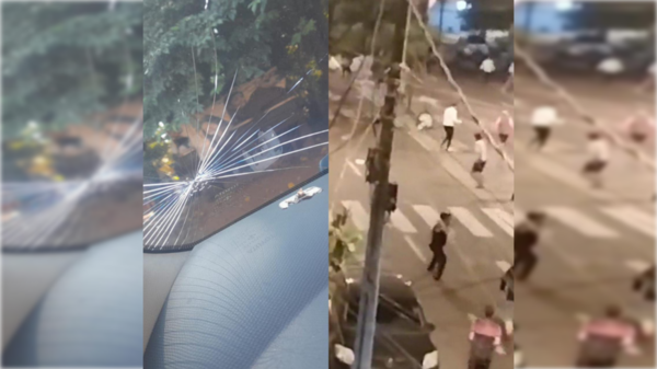 [VIDEO] Barras reventaron el auto a conductor de Bolt: "fue un momento de terror"