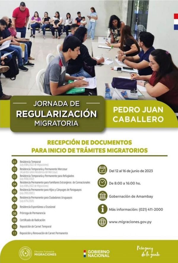 Jornada de regularización migratoria entre el 12 y el 16 en la Gobernación