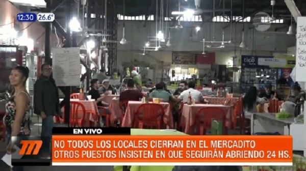 Aclaran que no todos los bares del “Mercadito” cerrarán de noche y madrugada