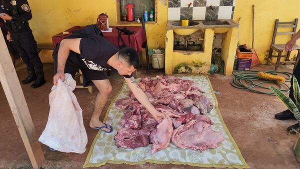 Policía incauta carne clandestina y varias evidencias