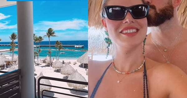 La Nación / Las paradisíacas vacaciones de Renato Prono y Alba Riquelme en Curazao