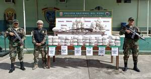 La Nación / Incautados más de 615 kilogramos de cocaína en Perú
