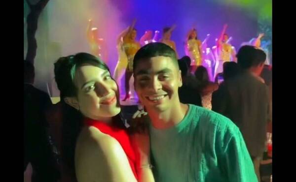 [VIDEO] Miguel Almirón y su esposa se fueron a ver un show musical de revista