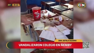 Destrozaron colegio en Ñemby - C9N