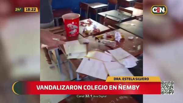 Destrozaron colegio en Ñemby - C9N