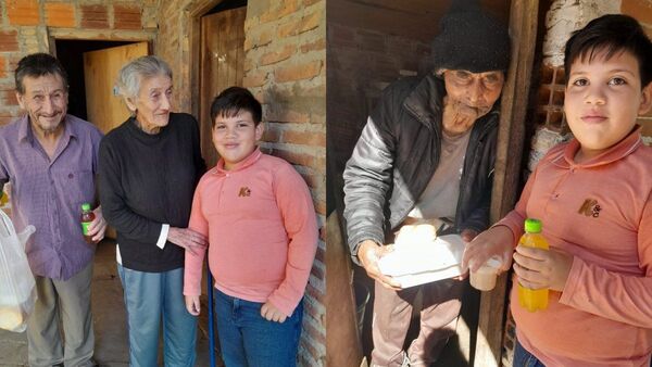 Nene festejó su cumple dando comida a abuelitos y a detenidos en comisaría