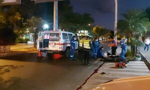 Dos finados en un accidente motoári en Asunción