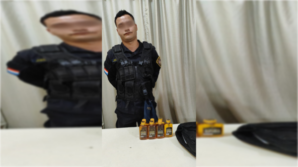 ¡Mañamina! Policía quiso ingresar con petacas de caña al Buen Pastor