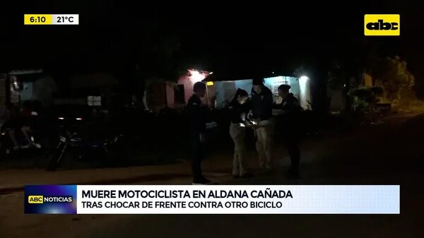 Video: muere motociclista en Aldana Cañada - ABC Noticias - ABC Color