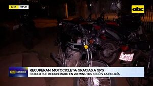 Video: Recuperan motocicleta gracias a GPS - ABC Noticias - ABC Color