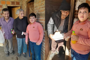 Nene festejó su cumple dando comida a abuelitos y a detenidos en comisaría - Noticiero Paraguay