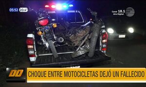 Choque entre motocicletas dejó un fallecido en Capiatá | Telefuturo