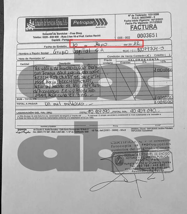 Erico vendió su avión justo el día del asesinato de Marcelo Pecci - Nacionales - ABC Color