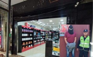 Asaltan local céntrico y hieren en el rostro a víctima