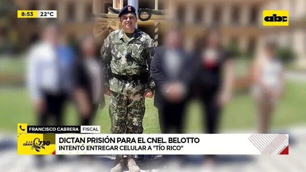 Video: Dictan prisión para el Cnel. Belotto - ABC Noticias - ABC Color