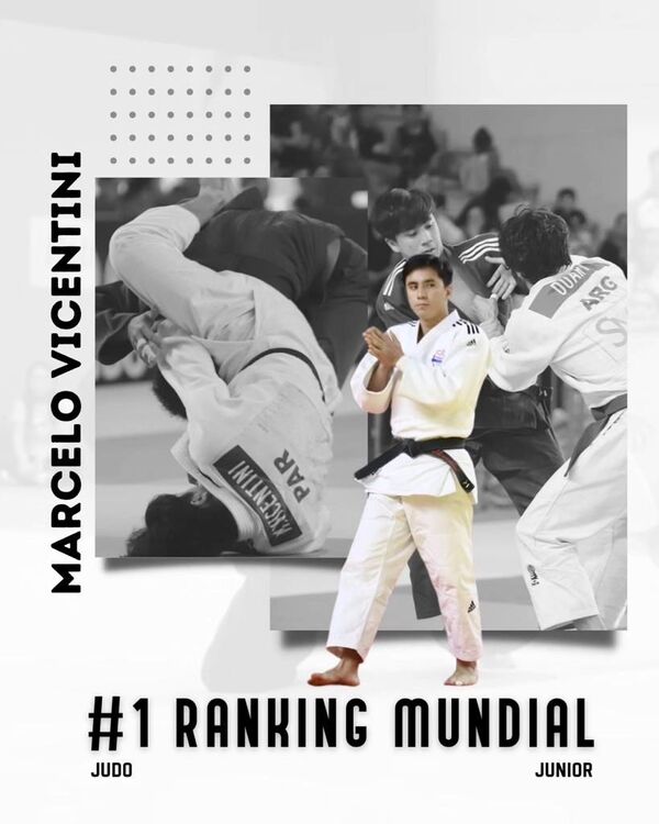 El histórico ascenso de Vicentini como numero 1 del mundo en judo juvenil - La Tribuna