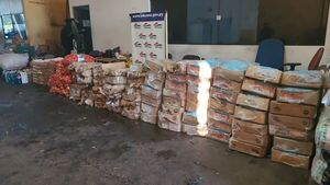 Incautan más de 1.700 kilos de contrabando en Ciudad del Este