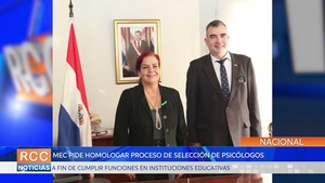 MEC pide homologar proceso de selección para incorporar psicólogos a instituciones educativas