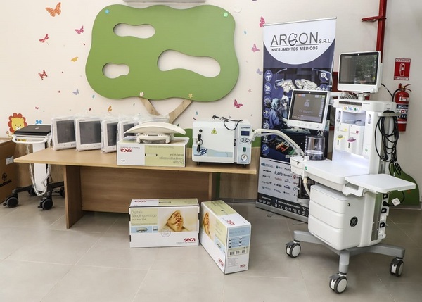 Nuevos equipos médicos fueron donados al Hospital “Niños de Acosta Ñu” - .::Agencia IP::.