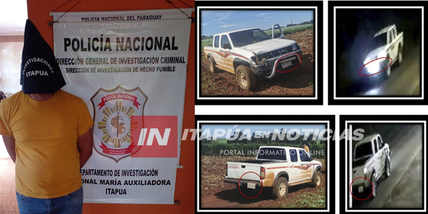 APREHENSIÓN Y VEHÍCULO INCAUTADO EN CASO DE SPTO. HOMICIDIO CULPOSO Y OMISIÓN DE AUXILIO EN ACCIDENTE DE TRÁNSITO - Itapúa Noticias