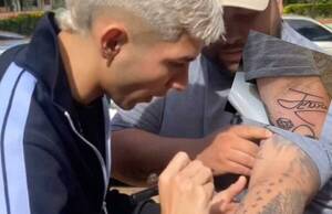 Caaguaceño se tatuó la firma de "La Joya" Enciso