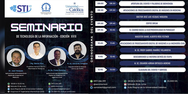 INVITAN A SEMINARIO DE TECNOLOGÍA DE LA INFORMACIÓN EN LA UNIVERSIDAD CATÓLICA - Itapúa Noticias