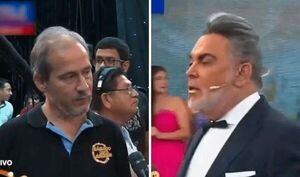 ¡Ndi bárbaro! Presentador de TV omosê  a su productor en vivo y en directo
