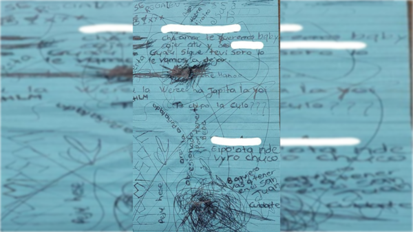 Jeyma dejan amenaza en un cole: "ocho agujeros vas a tener en el San Juan"
