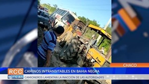 Camioneros de Bahia Negra lamentan la inacción de autoridades en caminos intransitables