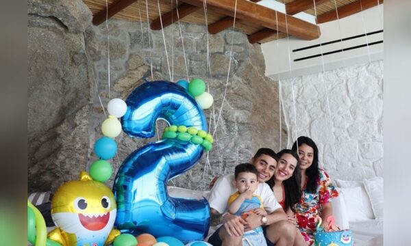 El íntimo festejo de “mini Almirón” en Grecia