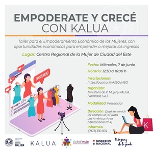 Taller de capacitación y oportunidades laborales para mujeres se realizará en CDE - .::Agencia IP::.