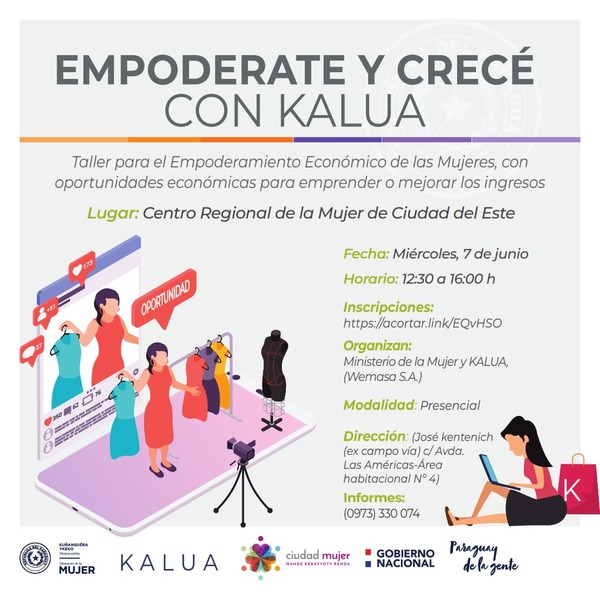Taller de capacitación y oportunidades laborales para mujeres se realizará en CDE - .::Agencia IP::.