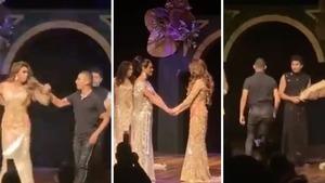 Diario HOY | VIDEO| Escándalo en certamen: hombre rompió la corona al ver que su mujer perdió