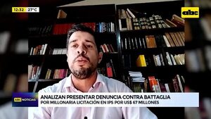 Video: Analizan presentar denuncia contra Battaglia  - ABC Noticias - ABC Color