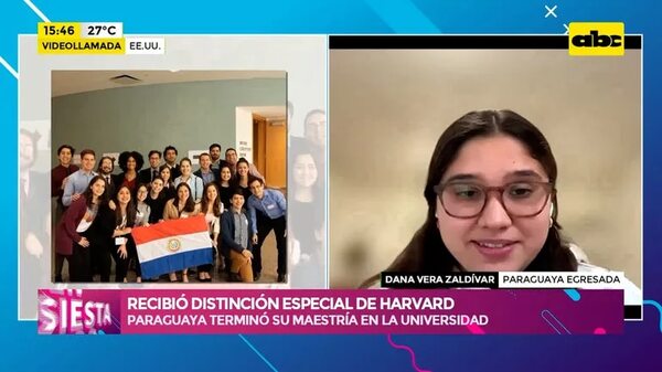 Video: paraguaya recibió distinción especial de Harvard - Ensiestados - ABC Color