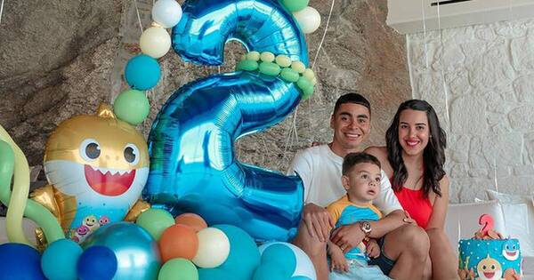 La Nación / ¡Miguel Almirón celebró el cumple de su pequeño Francesco en Grecia!