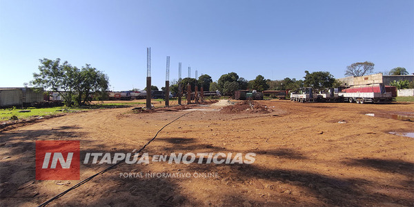 CONSTRUYEN PLATAFORMA PARA ESCÁNER EN ENCARNACIÓN - Itapúa Noticias