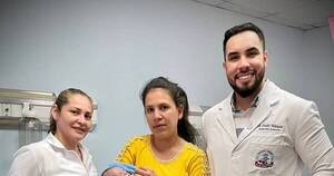 La Nación / Dan de alta a bebé operado de atresia de esófago