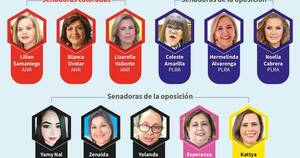 La Nación / Presencia récord de mujeres en el Senado