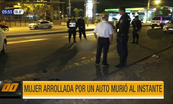 Mujer arrollada por un auto murió al instante | Telefuturo