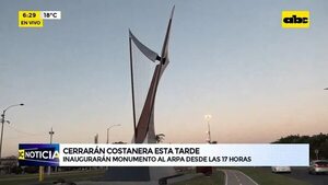 Video: Cerrarán parte de la Avda. Costanera por inauguración del “El Arpa Paraguaya” - ABC Noticias - ABC Color